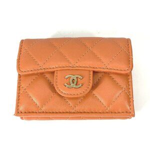 CHANEL Orange Wallet